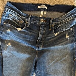 Blue Distressed Women's Jeans
